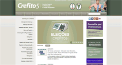 Desktop Screenshot of crefito5.org.br