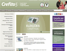 Tablet Screenshot of crefito5.org.br